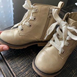 Toddler zipper combat boots